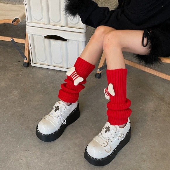 FASHION CANDY BONES LEG WARMERS