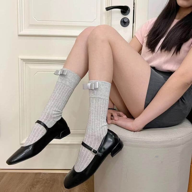 FASHION CANDY BOW STOCKINGS
