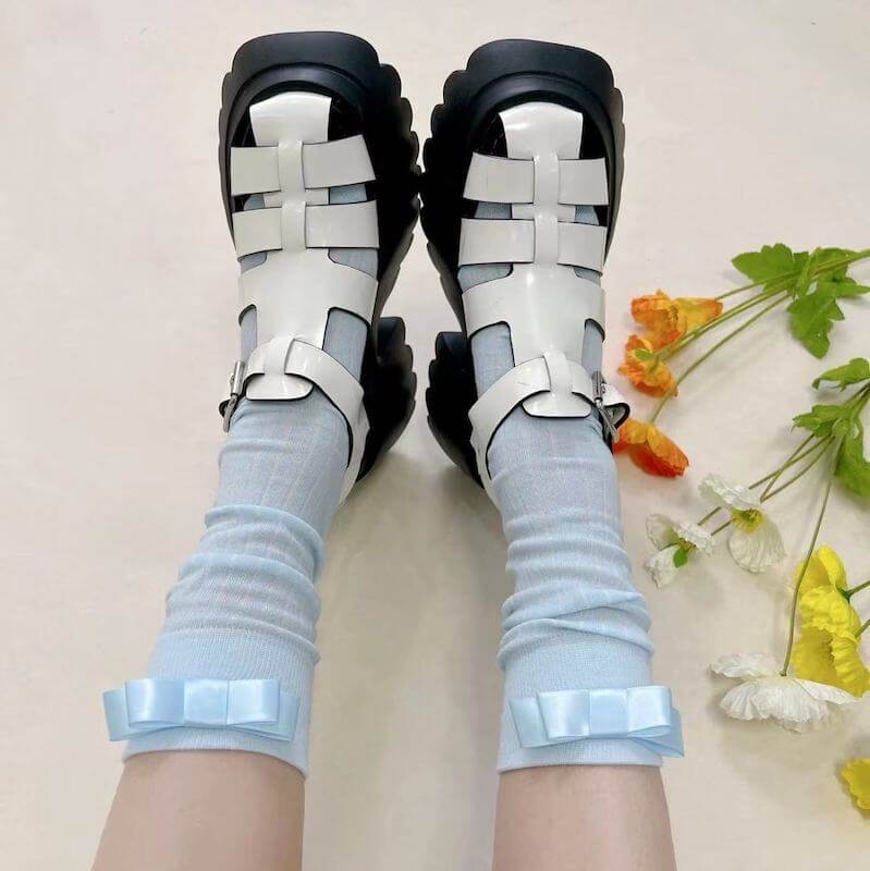 FASHION CANDY BOW STOCKINGS