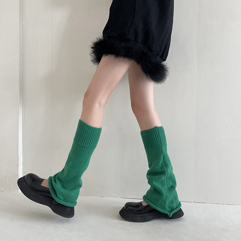 FASHION CANDY COLOR WINTER LEG WARMERS