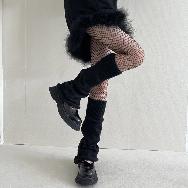 FASHION CANDY COLOR WINTER LEG WARMERS