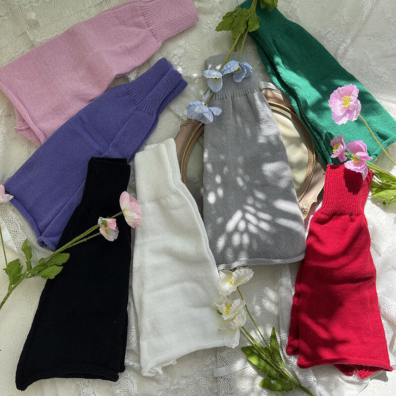 FASHION CANDY COLOR WINTER LEG WARMERS