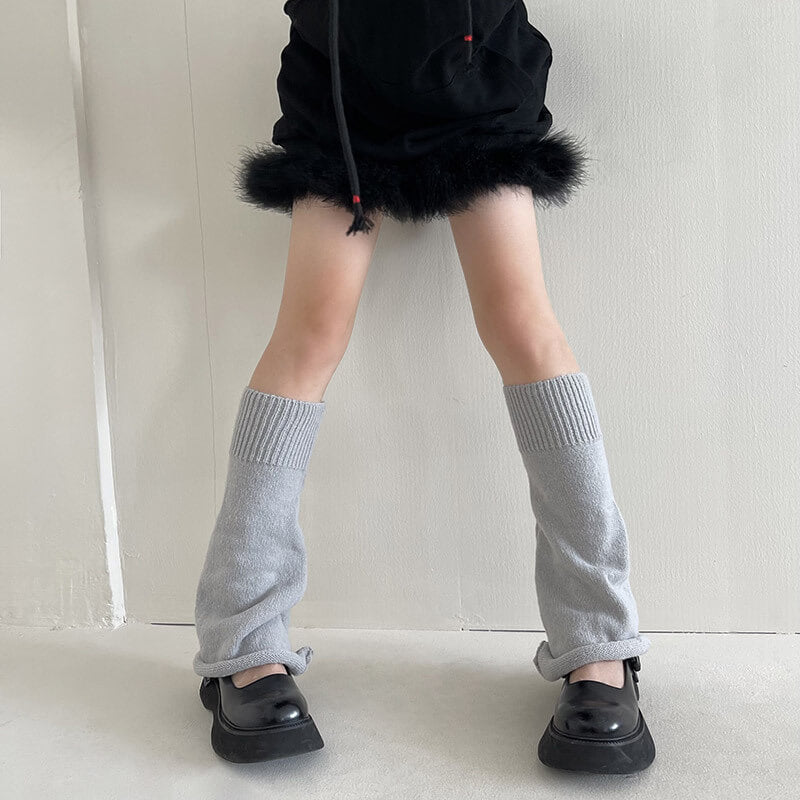 FASHION CANDY COLOR WINTER LEG WARMERS