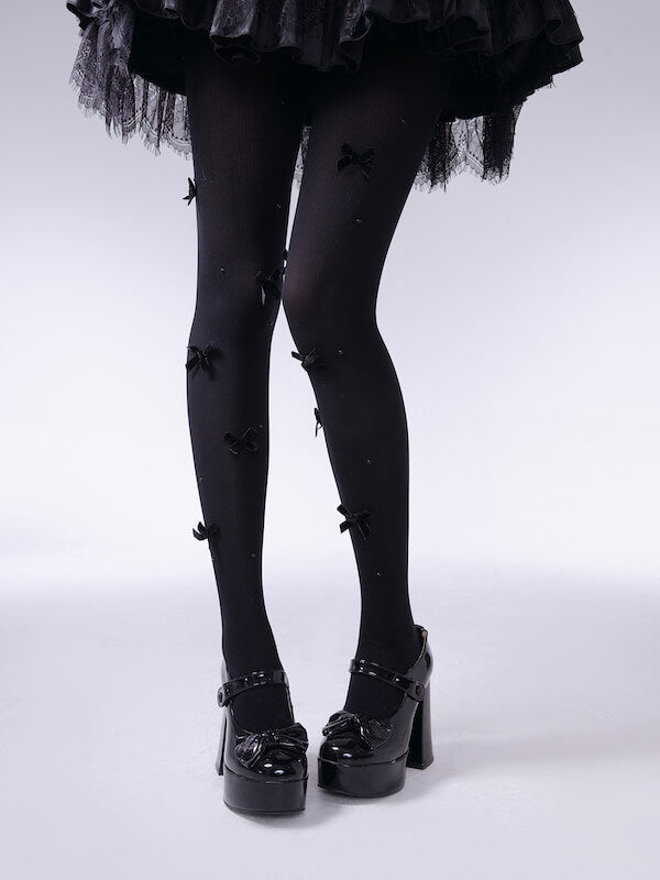 FASHION COQUETTE BOW TIGHTS