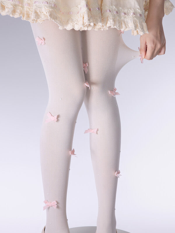 FASHION COQUETTE BOW TIGHTS