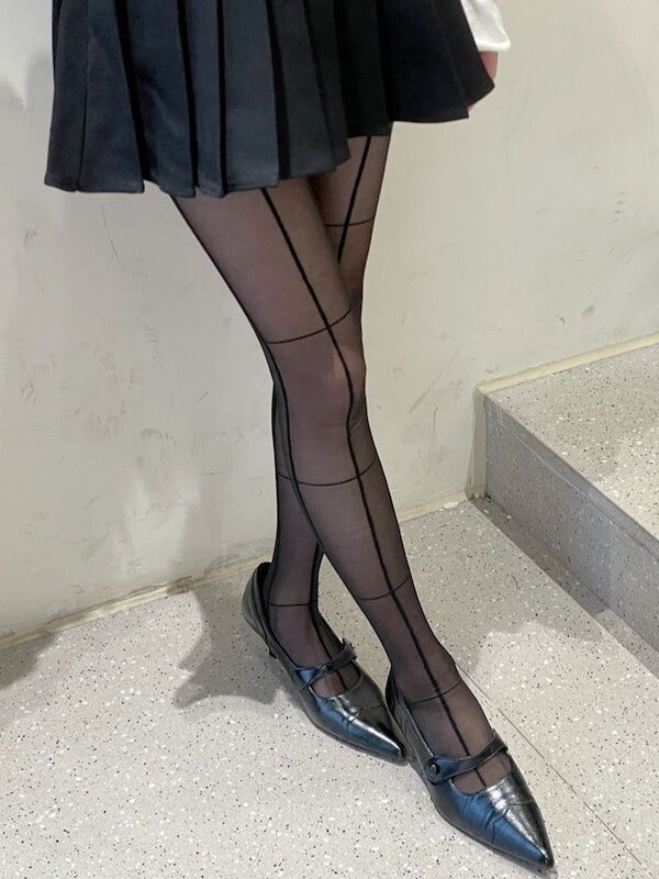 FASHION CROSS LINES TIGHTS