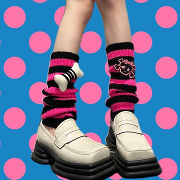 FASHION CUTE BONE SKELETON LEG WARMERS