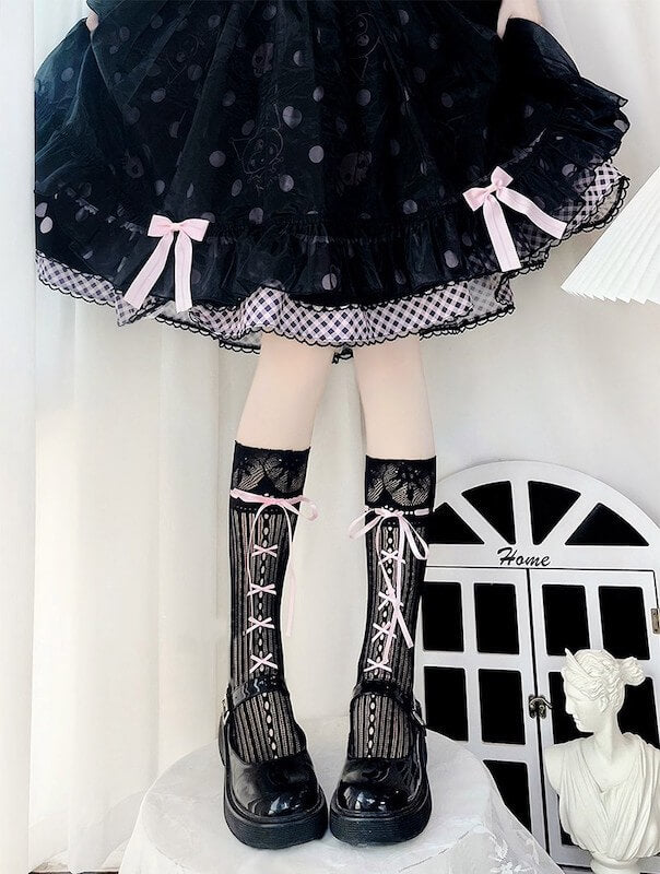 FASHION BALLET CORE RIBBON STOCKINGS