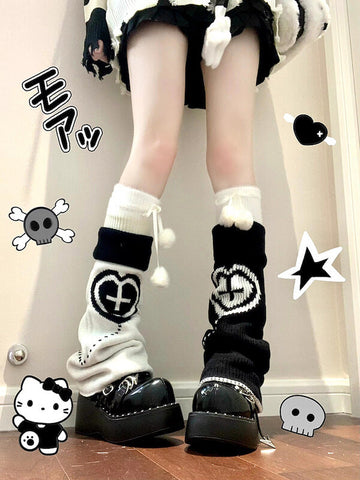 FASHION DOLLETTE HEART LEG WARMERS