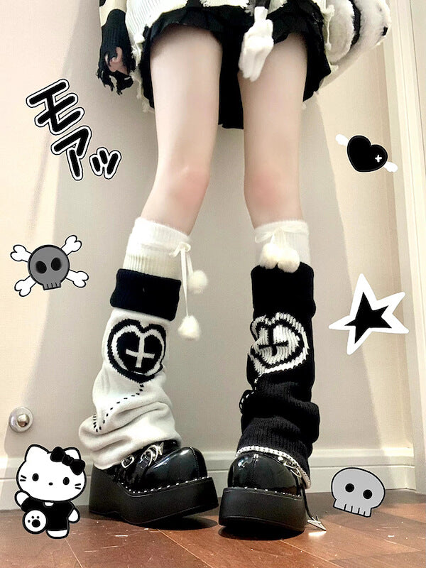 FASHION DOLLETTE HEART LEG WARMERS