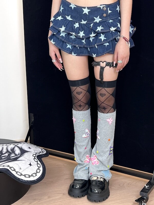 FASHION DOPAMINE BUTTERFLY LEG WARMERS