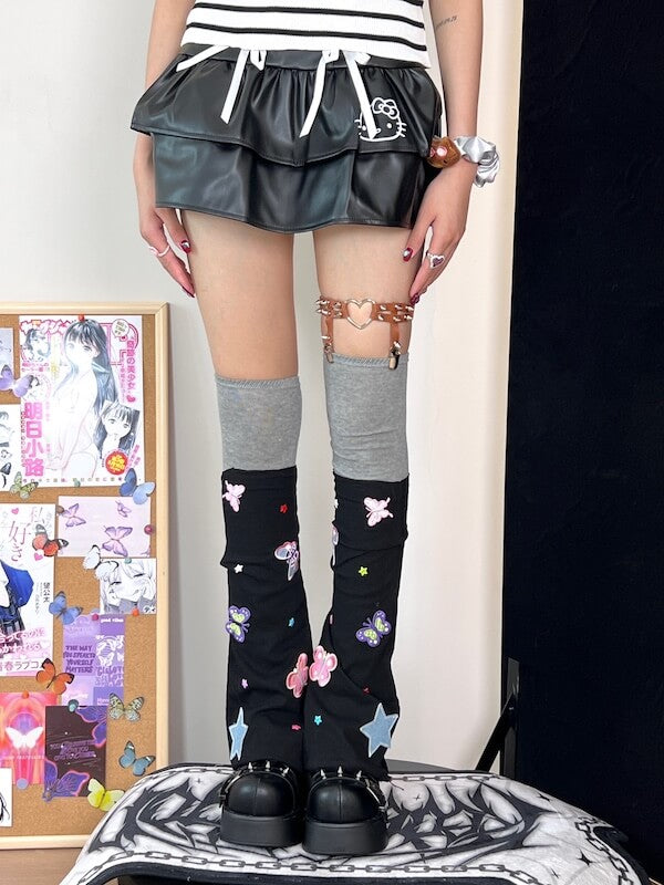 FASHION DOPAMINE BUTTERFLY LEG WARMERS