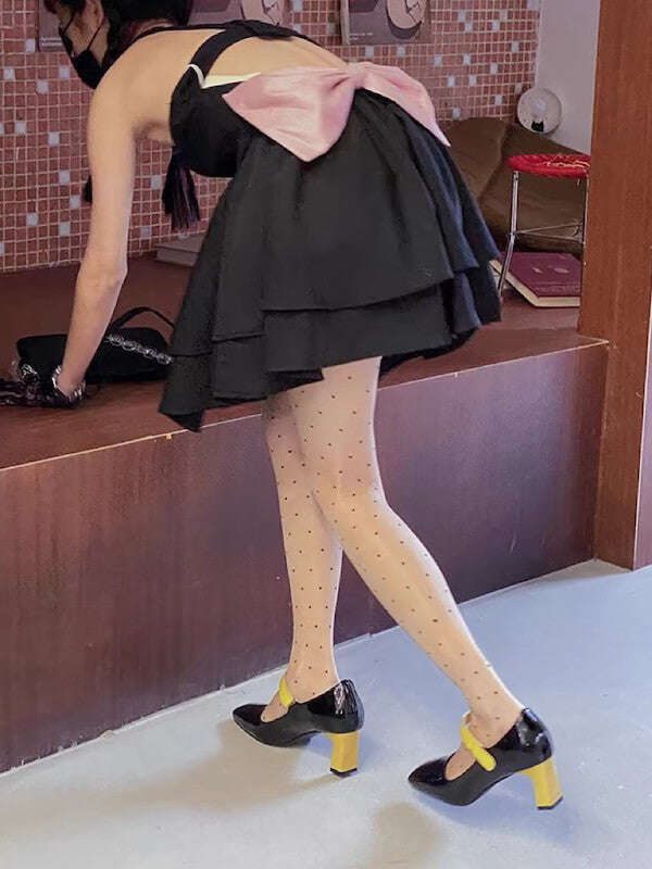 NEW FASHION DOTS PEARLY LUSTRE TIGHTS