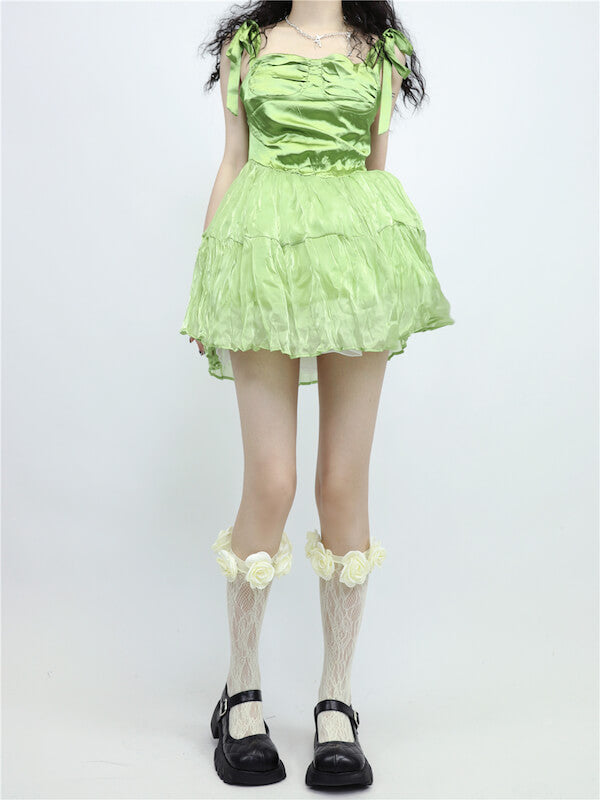FASHION FAIRY CORE CAMELLIA LACE STOCKINGS