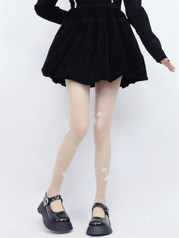 FASHION FAIRY CORE DOLL FLOWER BEAD TIGHTS