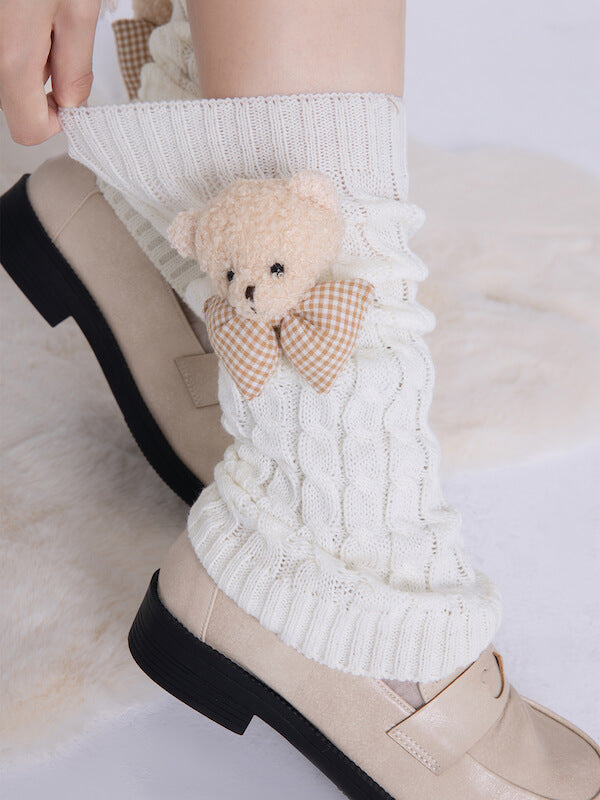 FASHION FLUFFY BEAR LEG WARMERS