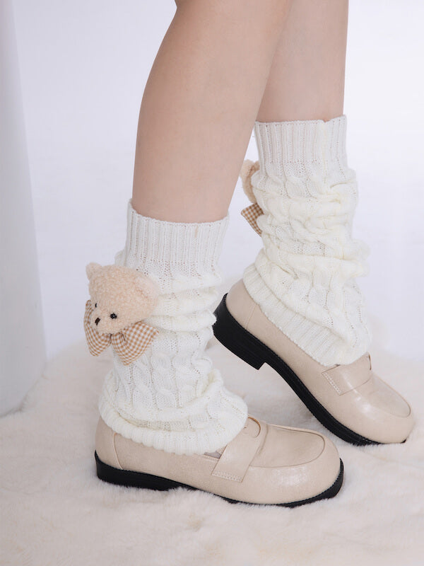 FASHION FLUFFY BEAR LEG WARMERS