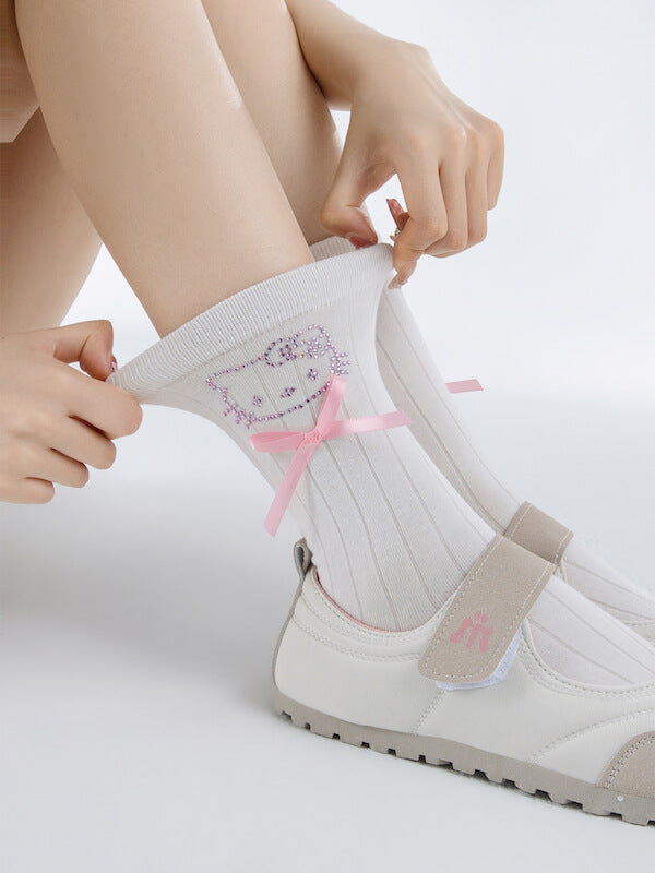 NEW FASHION GLITTER KITTY SOCKS