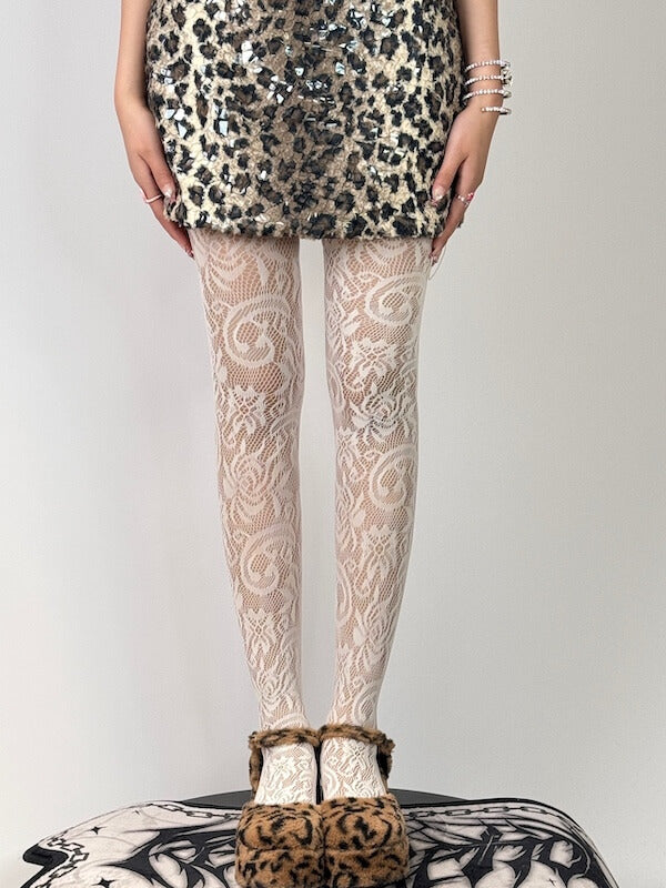 NEW FASHION GLORIA BLOSSOM LACE TIGHTS
