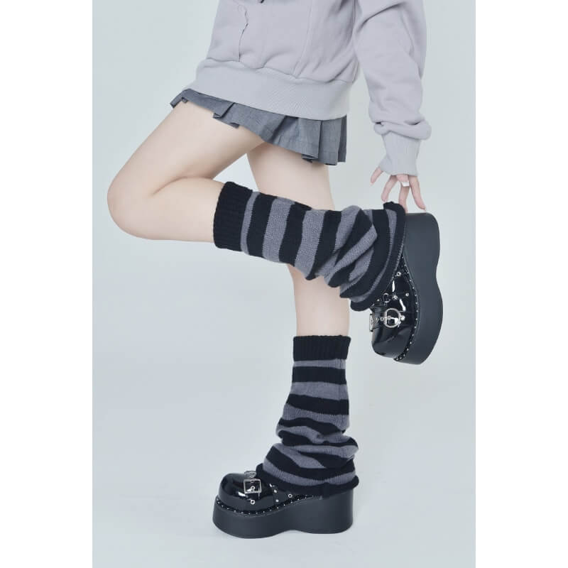 FASHION GREY PINK LEG WARMER