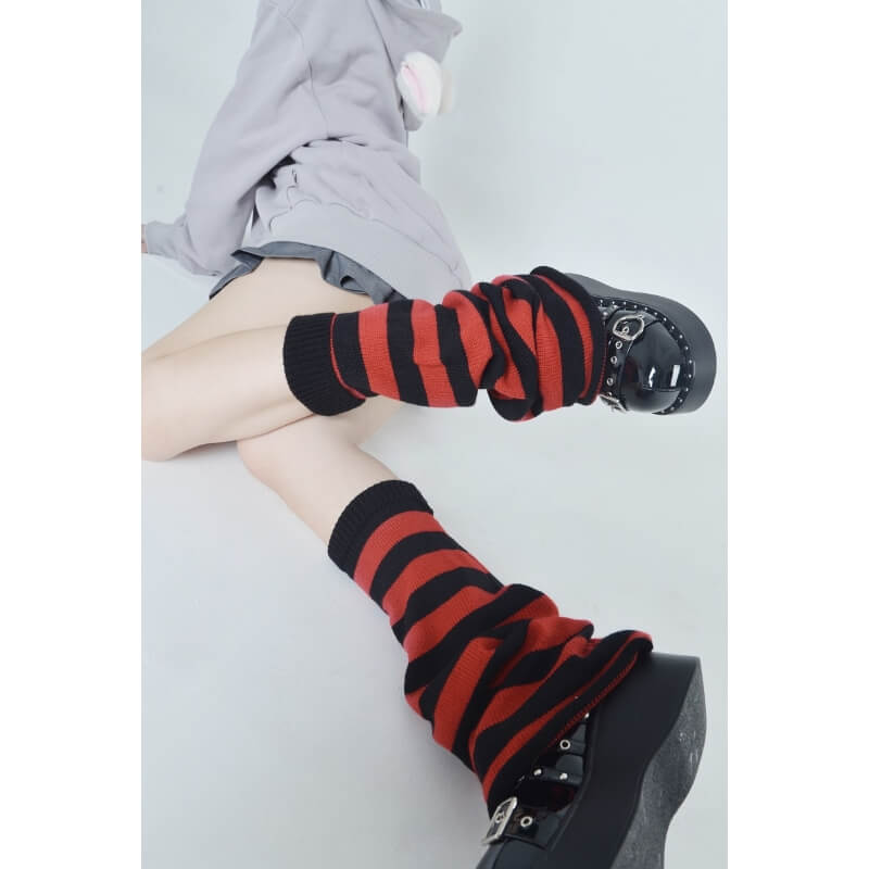 FASHION GREY PINK LEG WARMER
