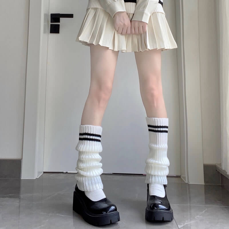 FASHION JK GIRL STRIPES LEG WARMERS