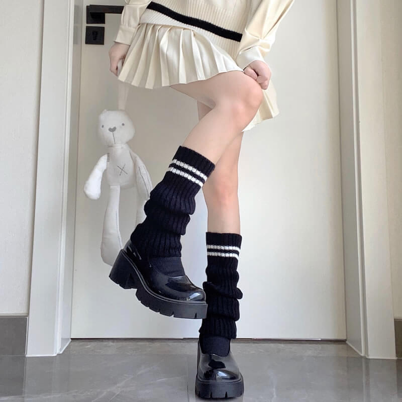 FASHION JK GIRL STRIPES LEG WARMERS