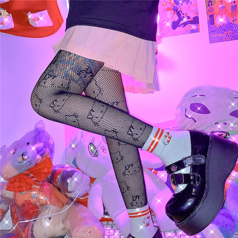 FASHION HELLO KITTY FISHNET TIGHTS