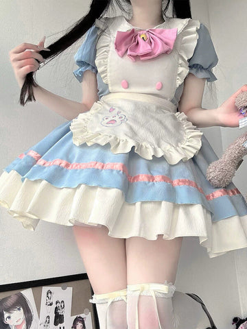 NEW FASHION KAWAII PAW COSPLAY MAID DRESS