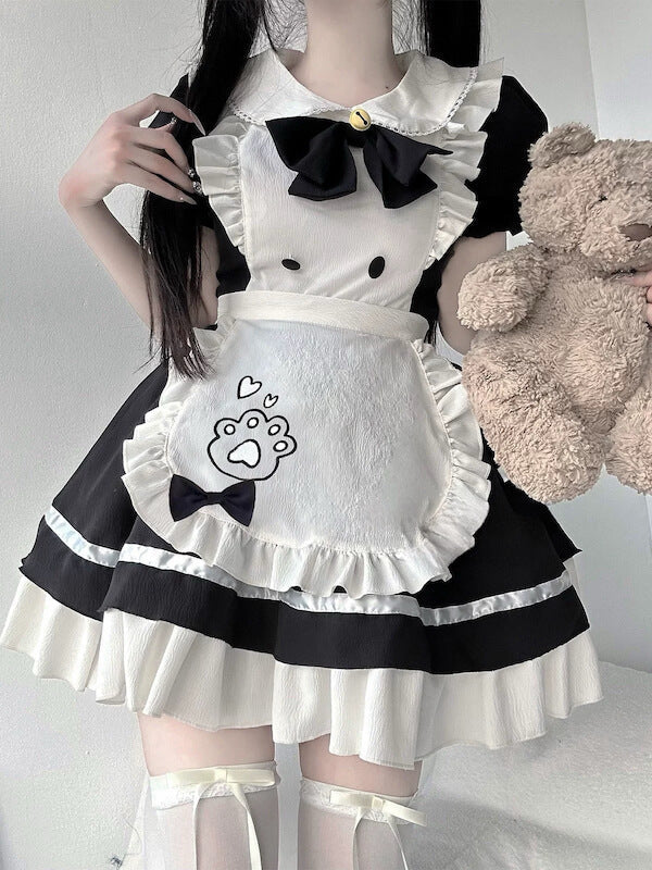NEW FASHION KAWAII PAW COSPLAY MAID DRESS