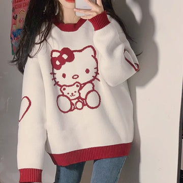 NEW FASHION KITTY DOLL FLUFFY SWEATER