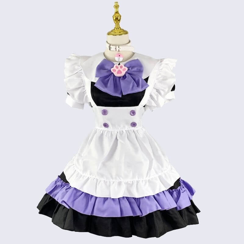 FASHION KITTY MAID COSPLAY DRESS SET