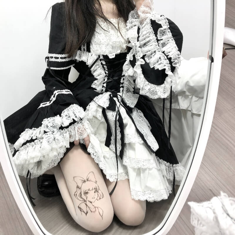 FASHION LOLITA ANIME GIRL TATTOO TIGHTS
