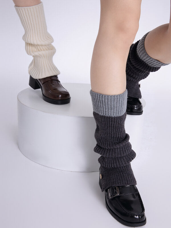 FASHION PASTEL CONTRAST COLOR LEG WARMERS