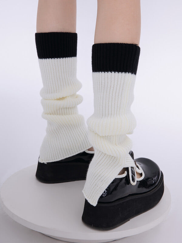 FASHION PASTEL CONTRAST COLOR LEG WARMERS