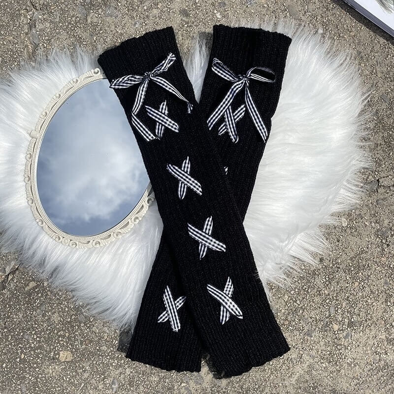 FASHION PASTEL RIBBON LEG WARMERS