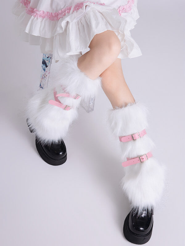 FASHION PINK GARTERS LEG WARMERS
