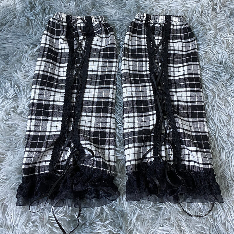FASHION PUNK GIRL RIBBON LEG WARMERS