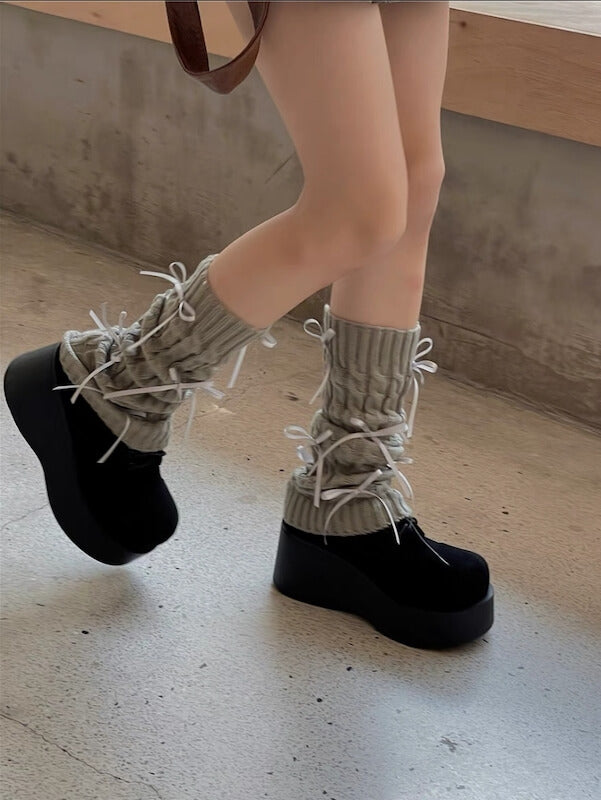 NEW FASHION RIBBON GIRL LEG WARMERS