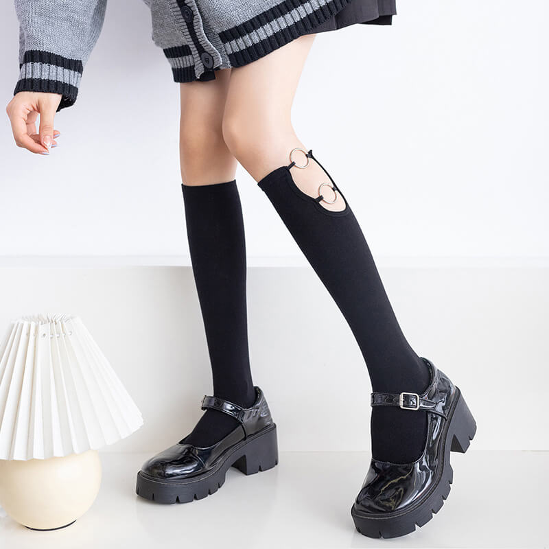 FASHION RINGS HOLLOW-OUT STOCKINGS