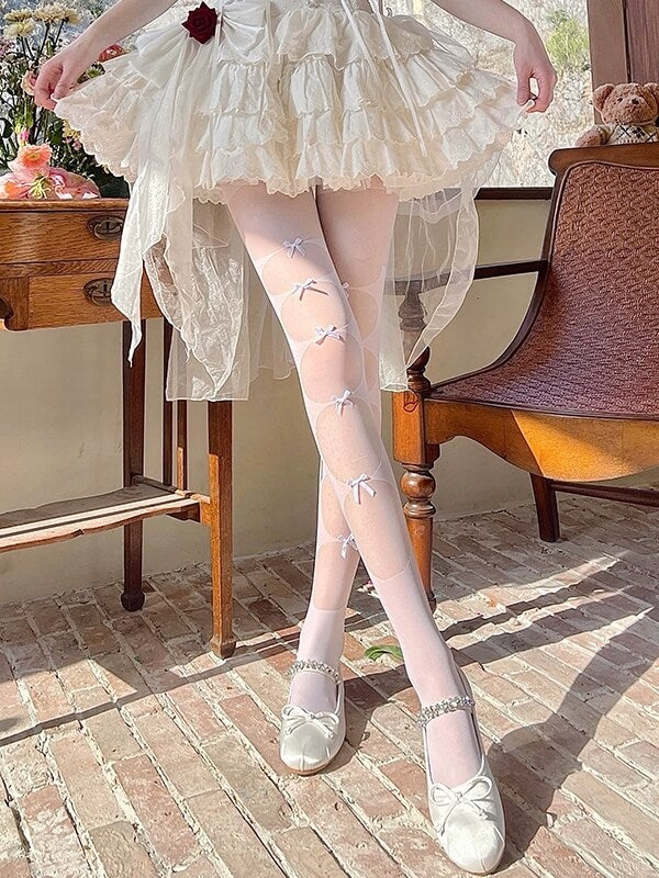 FASHION ROMANTIC BOW TIGHTS