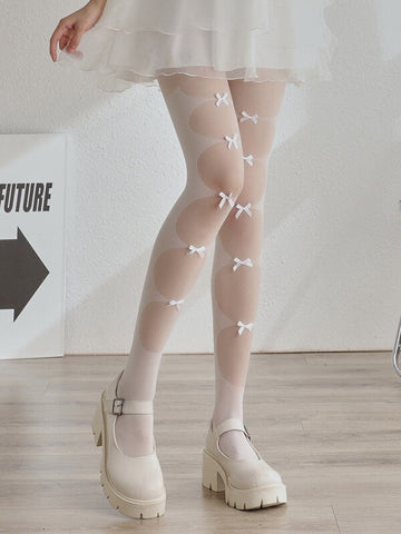 FASHION ROMANTIC BOW TIGHTS