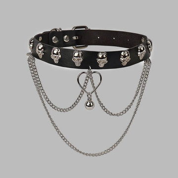 FASHION SKULL GRUNGE PUNK CHAINS CHOKER