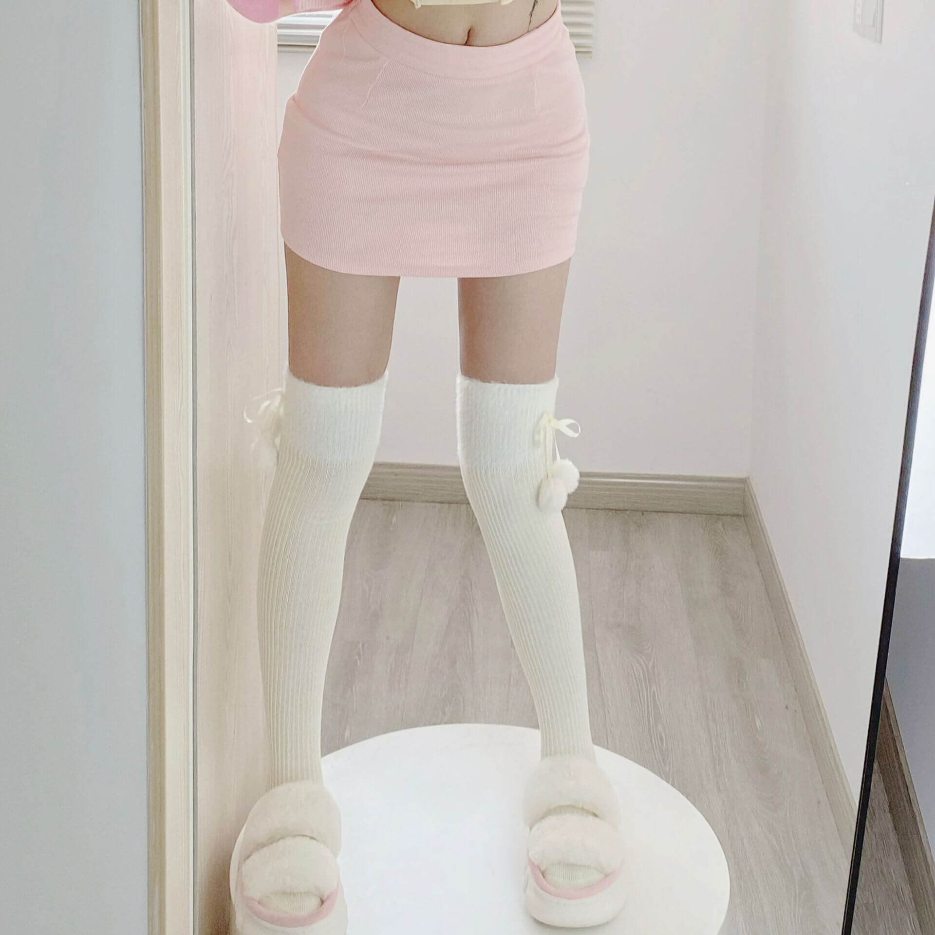 FASHION SOFT BABY DOLL POMPON STOCKINGS