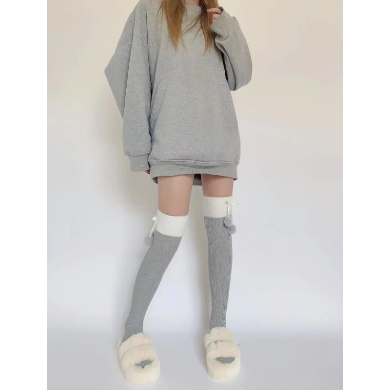 FASHION SOFT BABY DOLL POMPON STOCKINGS