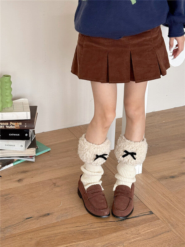 NEW FASHION SOFT GIRL FLUFFY LEG WARMERS
