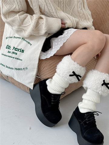 NEW FASHION SOFT GIRL FLUFFY LEG WARMERS