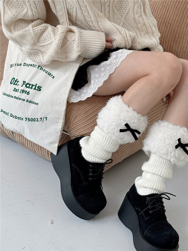 NEW FASHION SOFT GIRL FLUFFY LEG WARMERS