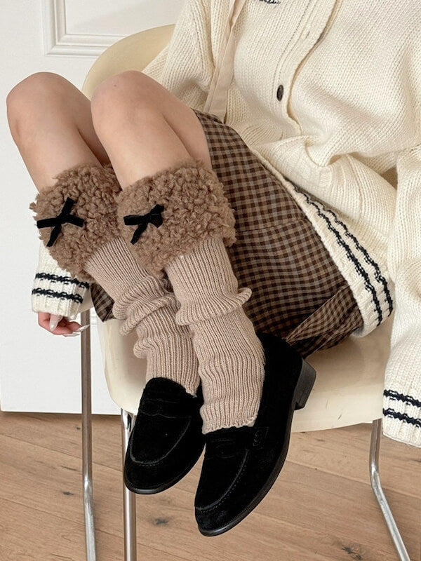 NEW FASHION SOFT GIRL FLUFFY LEG WARMERS