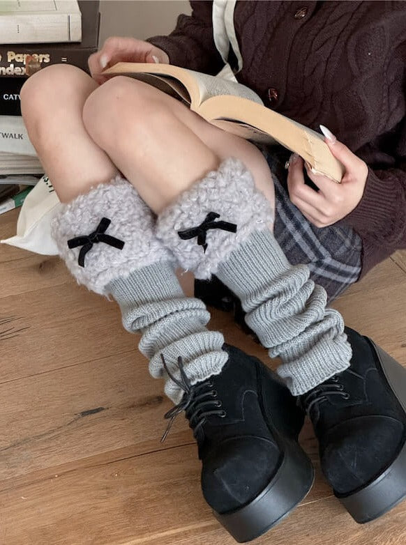 NEW FASHION SOFT GIRL FLUFFY LEG WARMERS